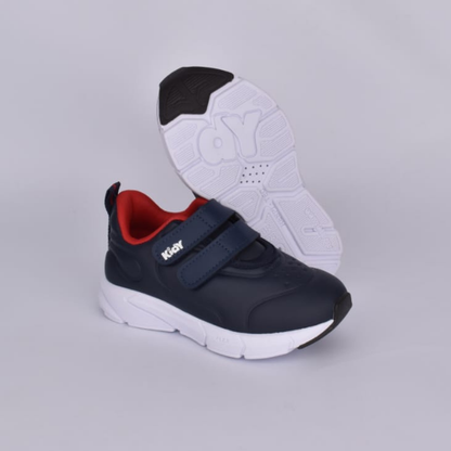 Tênis Menino Infantil Kidy Energy Baby Respitec Marinho e Vermelho