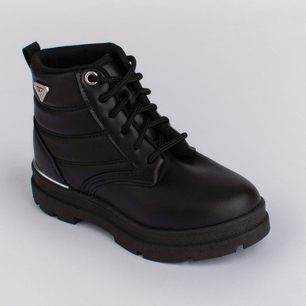 BOTA INFANTIL COTURNO MENINA KIDY STYLE PRETO