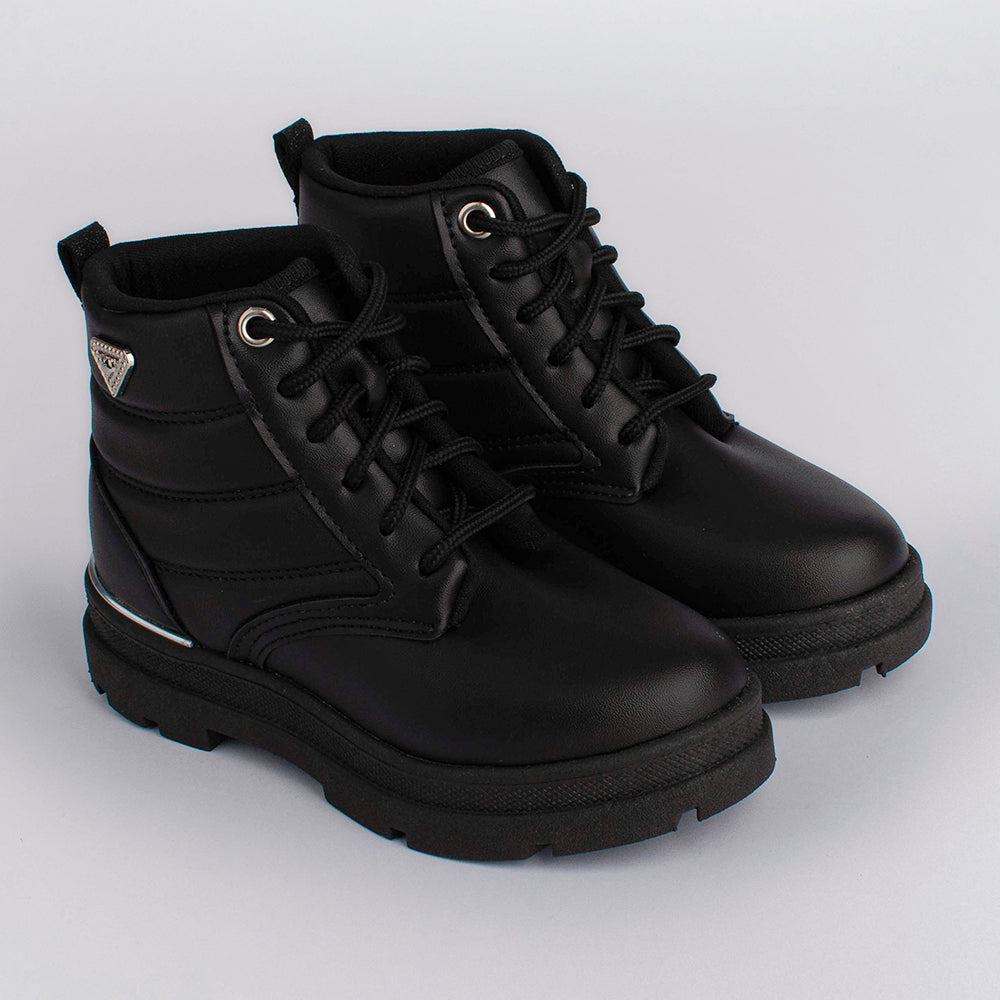 BOTA INFANTIL COTURNO MENINA KIDY STYLE PRETO