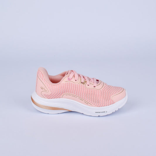 Tênis Infantil Menina Kidy K360 Super Leve Nude/Bronze Leve e Confortável