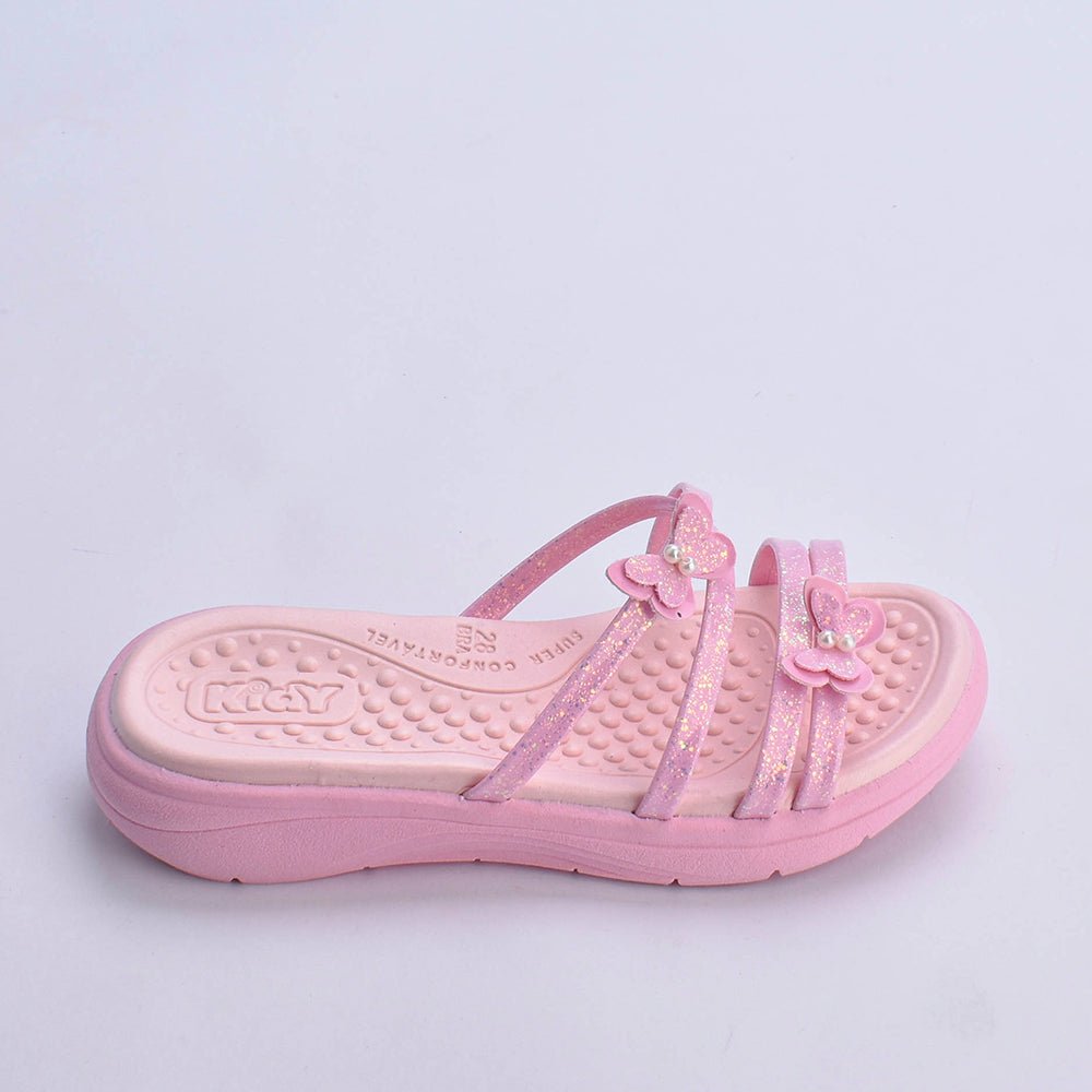 Kit Chinelo Infantil Menina Fly Rosa + Livro Bob Goods - Kidy Calçados - Chinelo