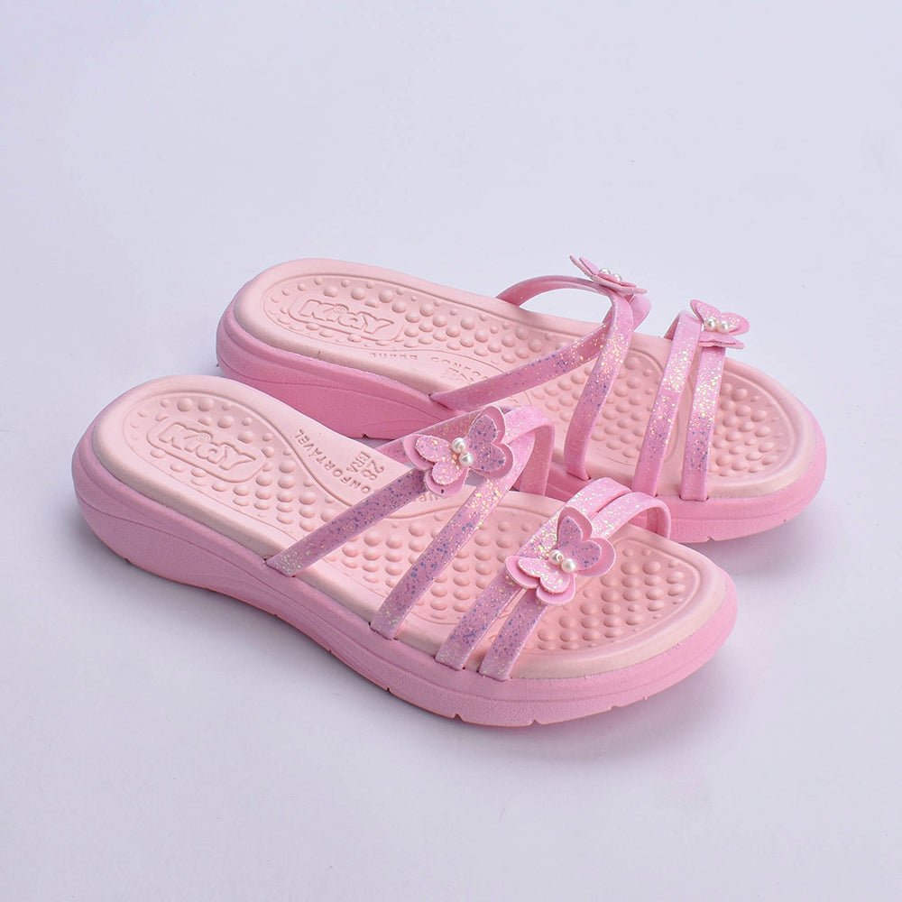 Kit Chinelo Infantil Menina Fly Rosa + Livro Bob Goods - Kidy Calçados - Chinelo
