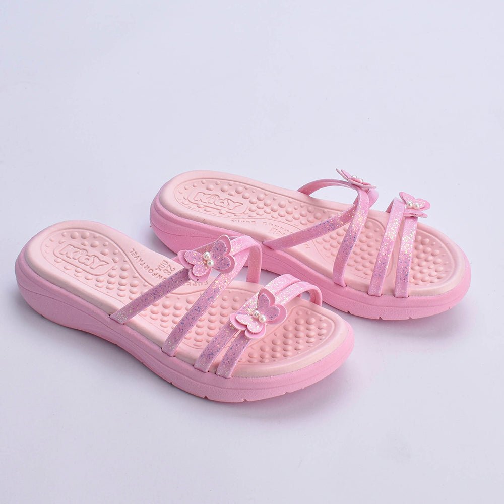 Kit Chinelo Infantil Menina Fly Rosa + Livro Bob Goods - Kidy Calçados - Chinelo