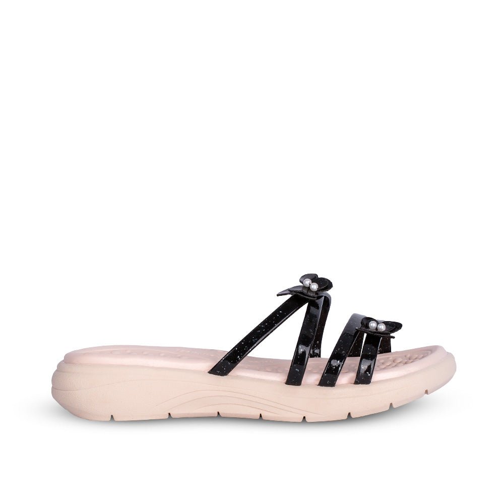 Kit Chinelo Menina Infantil Fly Preto + Livro Bob Goods - Kidy Calçados - Chinelo