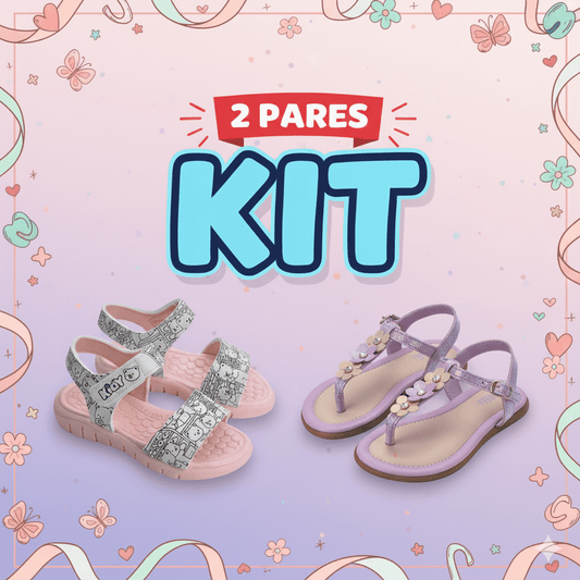 Kit Meninia Infantil Sandália Capivara e Sandália Kidy Goods - Kidy Calçados - Sandália e Papete