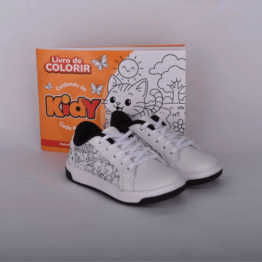 Kit Tênis Infantil Menino Kidy Astral + Livro Bob Goods - Kidy Calçados - Tênis