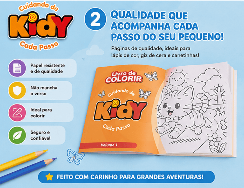 Livro para Colorir Kidy Goods - Kidy Calçados - 