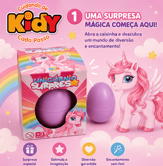 Ovo Unicórnio Surprise é um brinquedo encantador Surpresa - Kidy Calçados - 