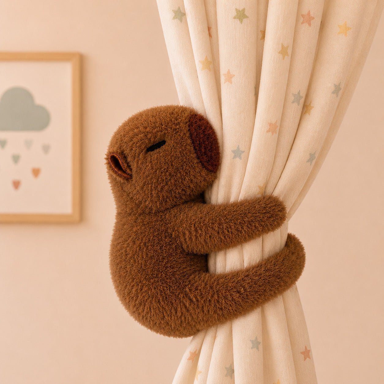 Pelúcia Capivara Infantil Agarradinha Super Macia Fofa - Kidy Calçados - 
