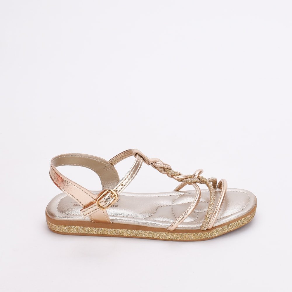 RASTEIRA FLAT OURO Kidy - Kidy Calçados - 