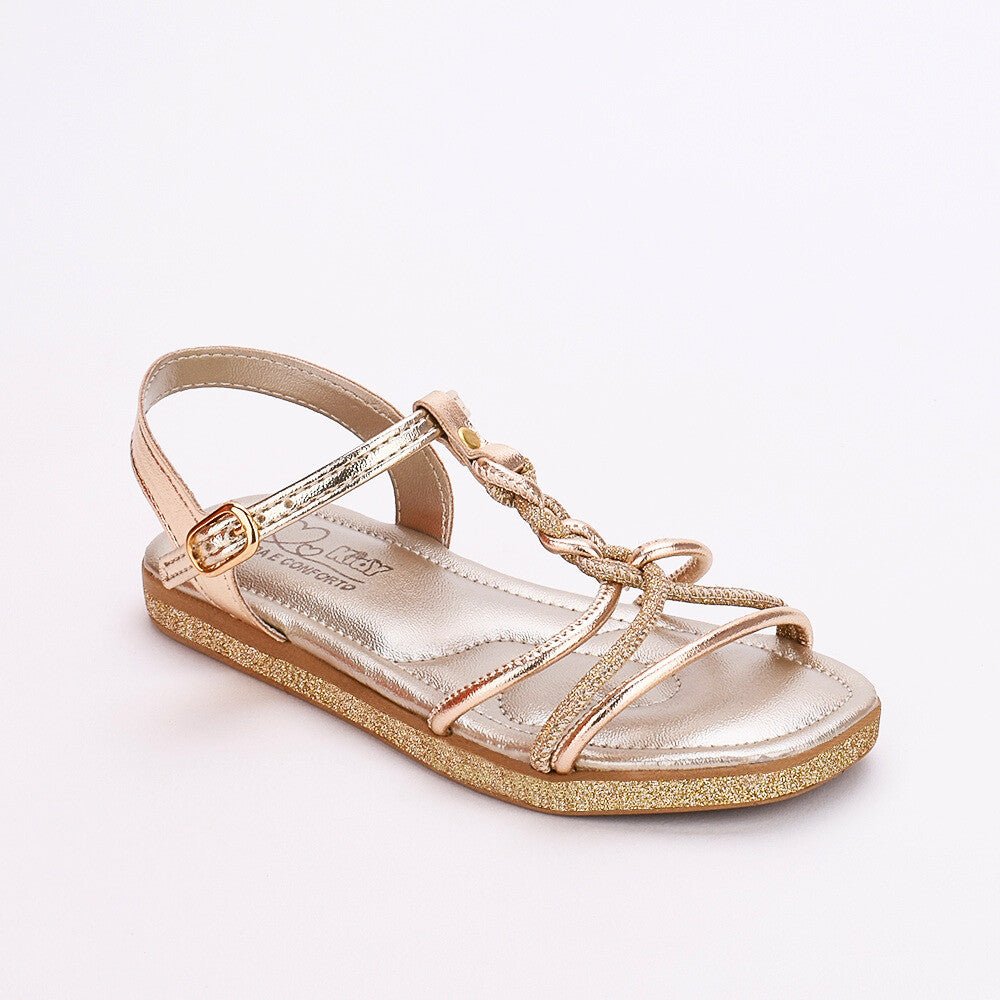 RASTEIRA FLAT OURO Kidy - Kidy Calçados - 