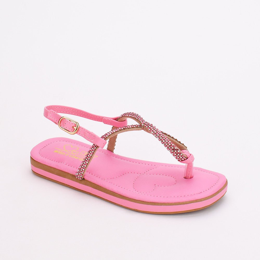 RASTEIRA FLAT ROSA KIDY - Kidy Calçados - 