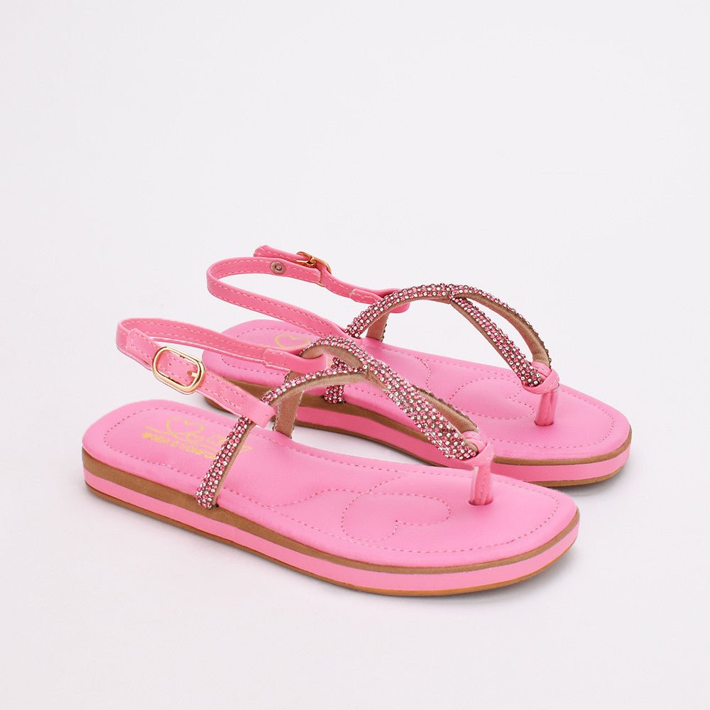 RASTEIRA FLAT ROSA KIDY - Kidy Calçados - 