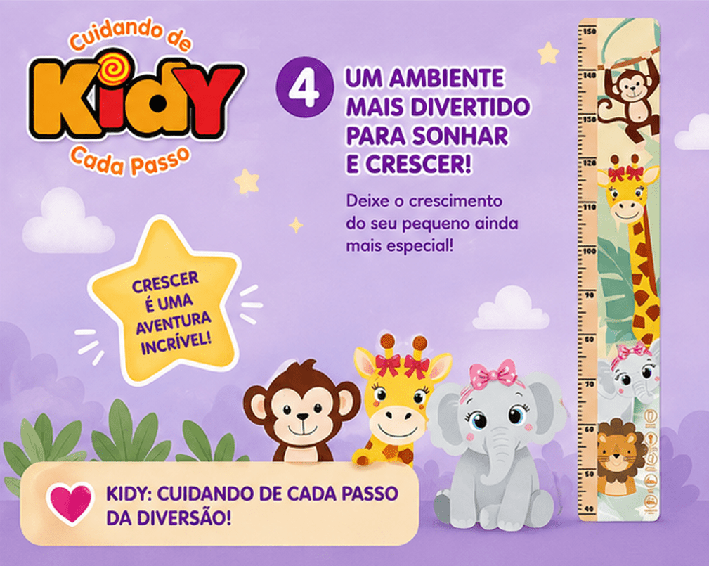 Régua Medidora Infantil Safari - Kidy Calçados - 