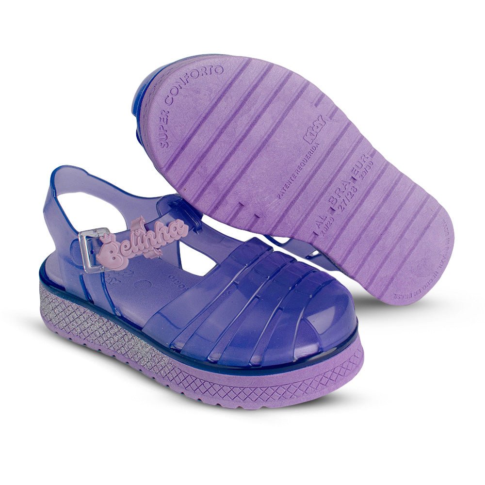 Sandália Infantil Kidy Belinha Gloss Lilás Conforto Estilo - Kidy Calçados - Sandália e Papete