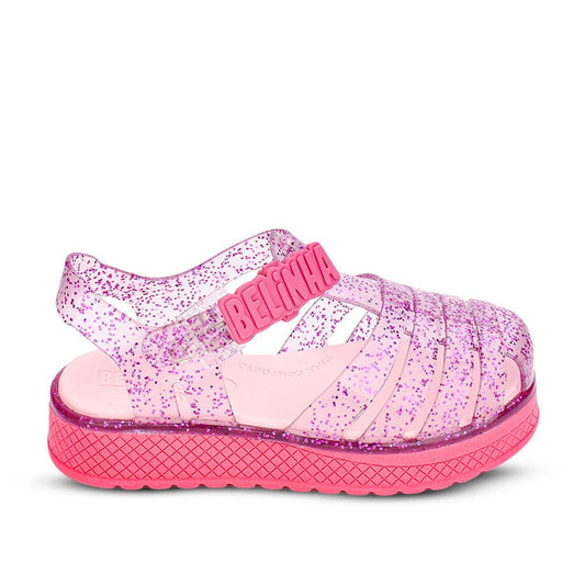 Sandália Infantil Kidy Belinha Gloss Pink Glitter Brilho Conforto Delicadeza - Kidy Calçados - Sandália e Papete