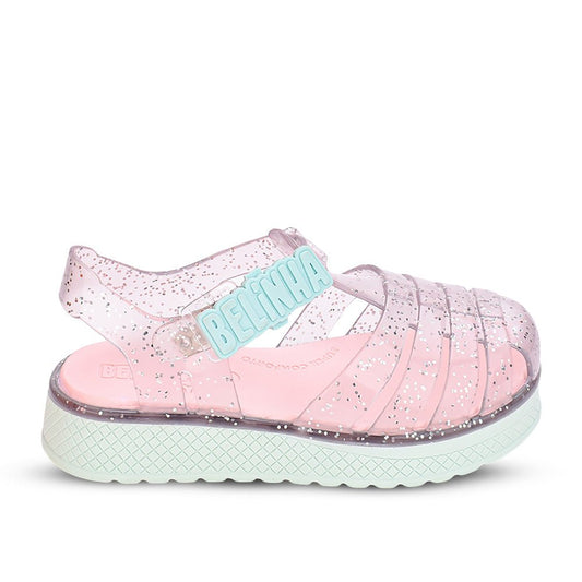 Sandália Infantil Kidy Belinha Gloss Verde com Glitter Conforto e Estilo - Kidy Calçados -