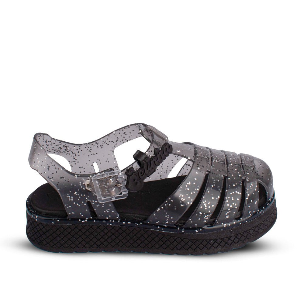 Sandália Infantil Menina Kidy Belinha Gloss Fumê Glitter Elegância e Brilho - Kidy Calçados - Sandália e Papete