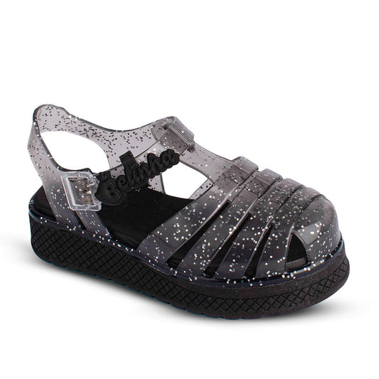 Sandália Infantil Menina Kidy Belinha Gloss Fumê Glitter Elegância e Brilho - Kidy Calçados - Sandália e Papete
