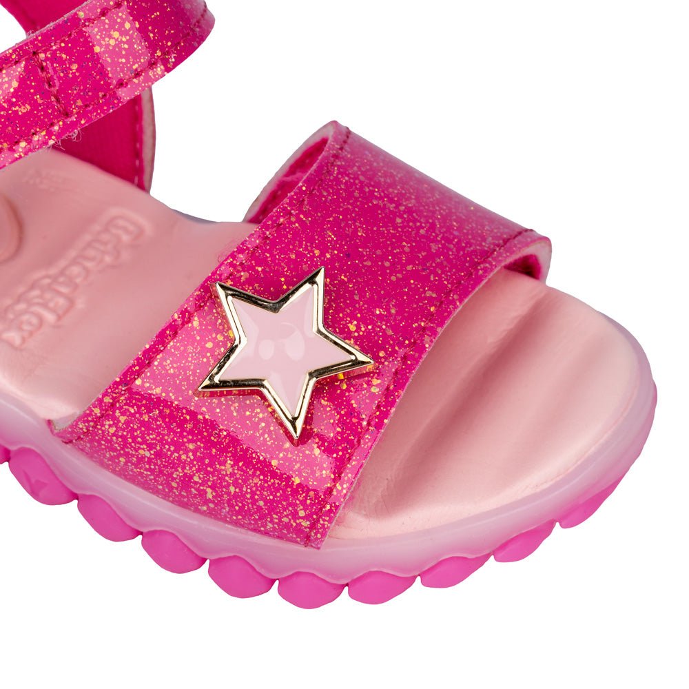 Sandália Infantil Menina Kidy Brinca Flex Pink Luz E led - Kidy Calçados -