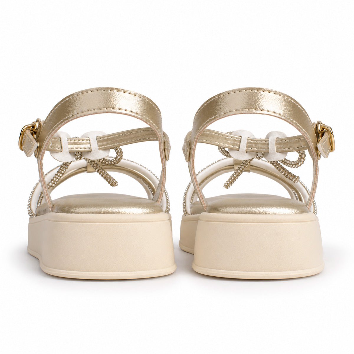 Sandália Infantil Menina Kidy Flat Form Ouro - Kidy Calçados -