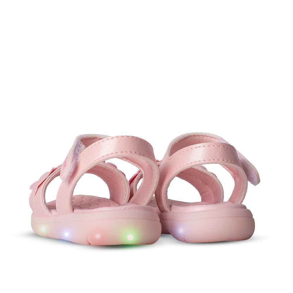 Sandália Infantil Menina Kidy Flex Light Nude com LED 22 ao 27 - Kidy Calçados - 