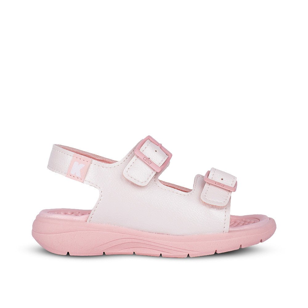 Sandália Infantil Menina Kidy Fly Baby Branco/Rosa Primeiros Passos - Kidy Calçados - 