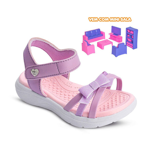 SANDALIA INFANTIL MENINA KIDY FLY BABY LILAS - Kidy Calçados - Sandália e Papete