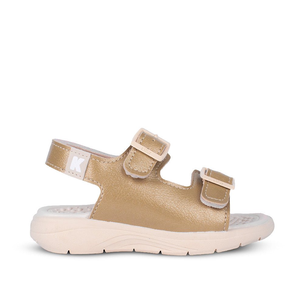 Sandália Infantil Menina Kidy Fly Baby Ouro Conforto Primeiros Passos - Kidy Calçados - 