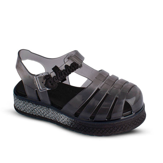 Sandália Infantil Menina Kidy Gloss Belinha Preto Conforto e Estilo - Kidy Calçados - Sandália e Papete