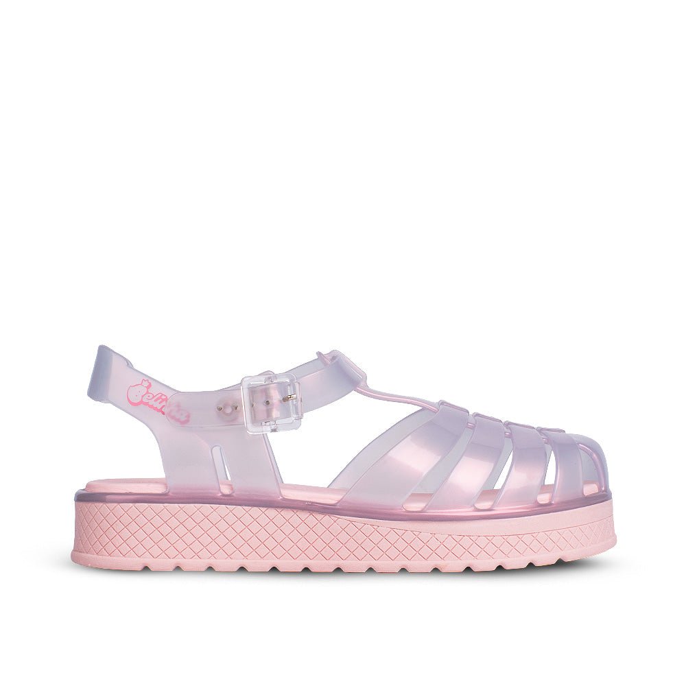 Sandália Infantil Menina Kidy Gloss Nude Leve Brilhante Fivela de Ajuste - Kidy Calçados - 