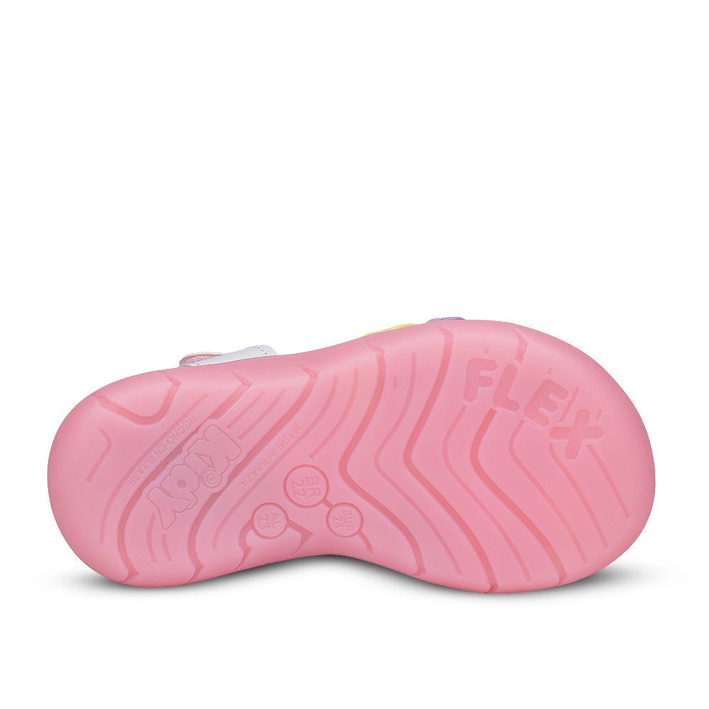 Sandália Infantil Menina Kidy Pisca Pisca Rosa com Glitter Luz E Led - Kidy Calçados -