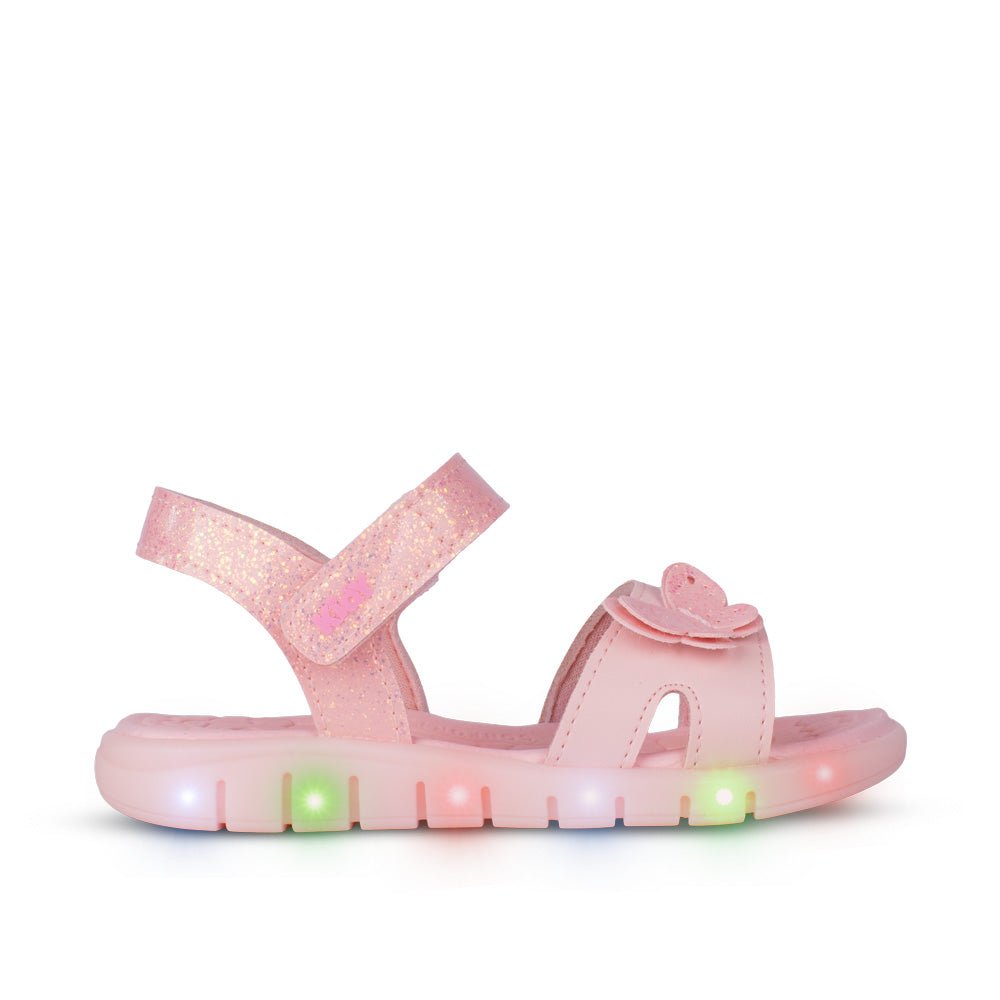 Sandália Infantil Menina Kidy Wave Light Nude e Glitter 25 ao 32 Anatômica - Kidy Calçados - 