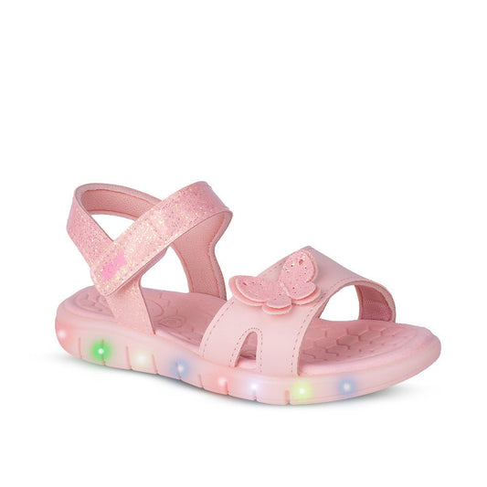 Sandália Infantil Menina Kidy Wave Light Nude e Glitter 25 ao 32 Anatômica - Kidy Calçados - 