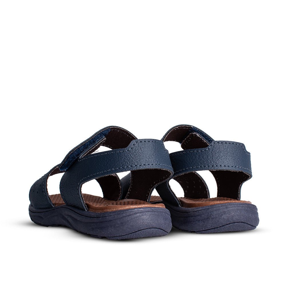 Sandália Infantil Menino Kidy Flex Anatômica Marinho e Caramelo 22 a 27 - Kidy Calçados - 