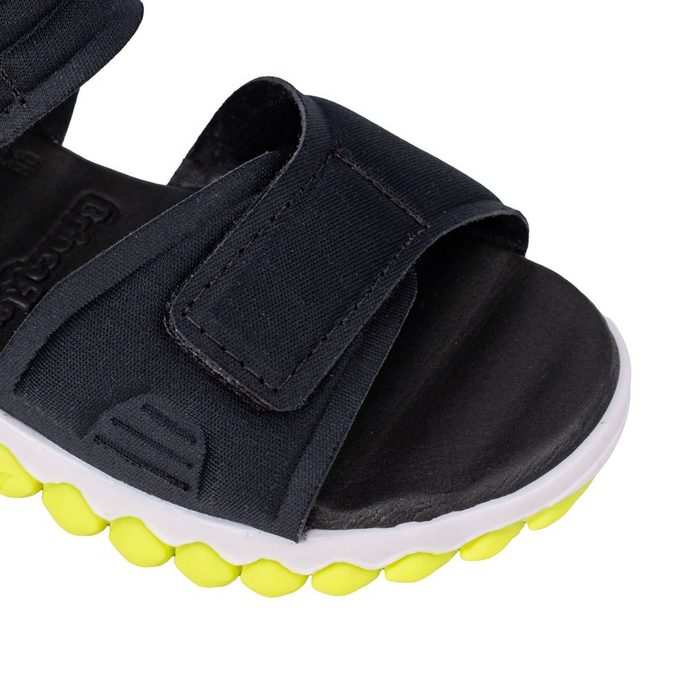 Sandália Infantil Menino Kidy Preta Brinca Flex Flexível - Kidy Calçados -