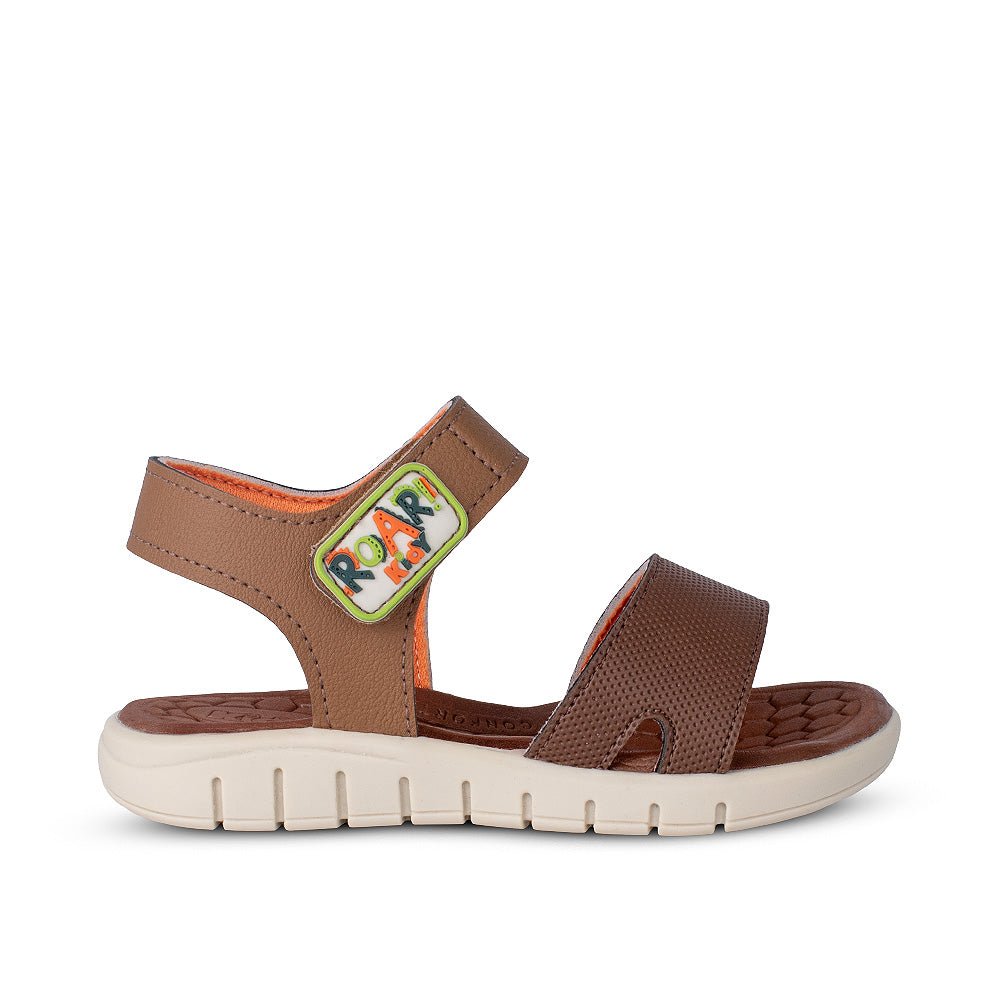 Sandália Infantil Menino Kidy Toys Dino Castanho Caramelo - Kidy Calçados - Sandália e Papete