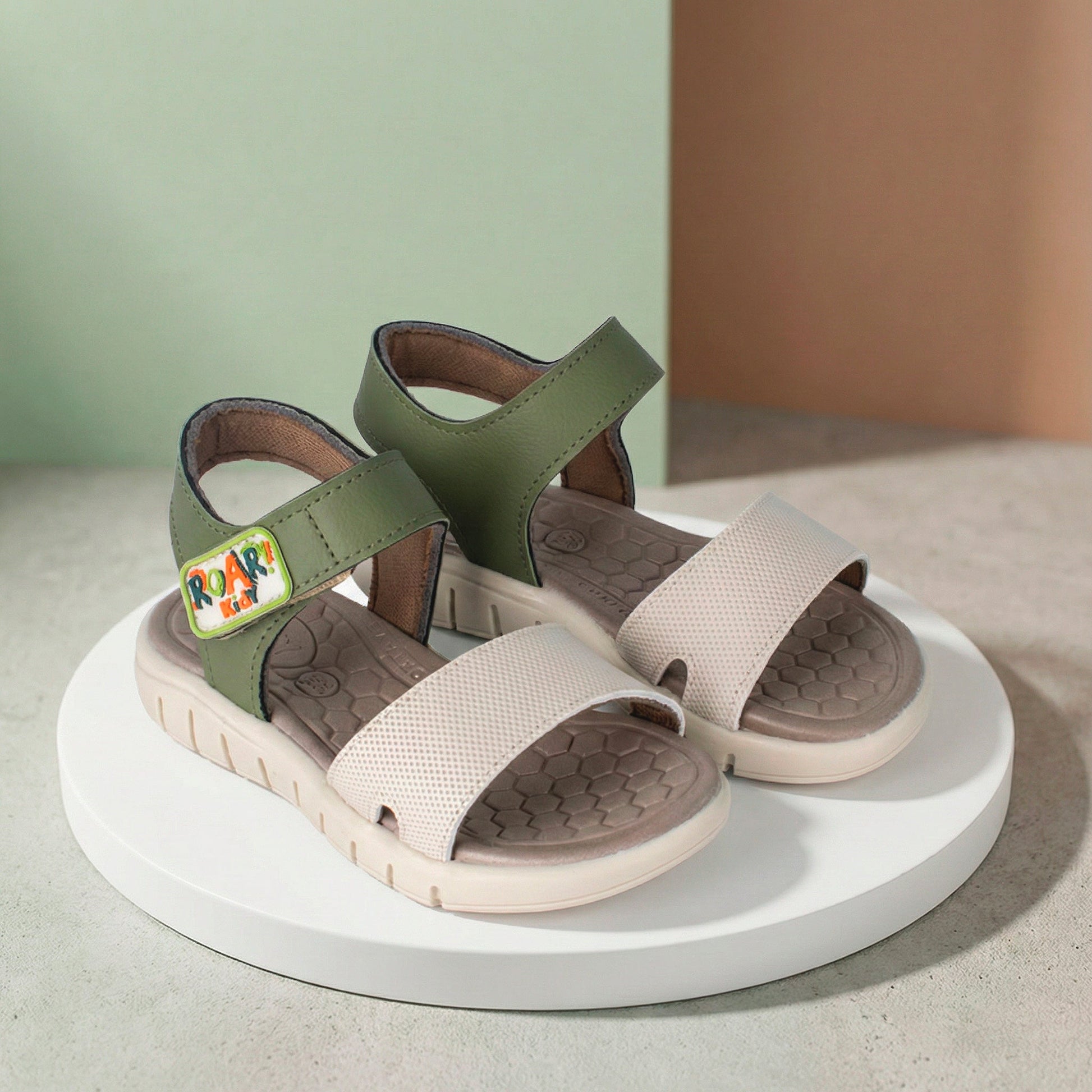 Sandália Infantil Menino Kidy Toys Dino Verde Militar - Kidy Calçados - Sandália e Papete