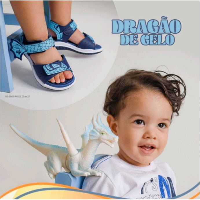 SANDALIA KIDY FLY BABY MARINHO/AZUL - Kidy Calçados - Sandália e Papete