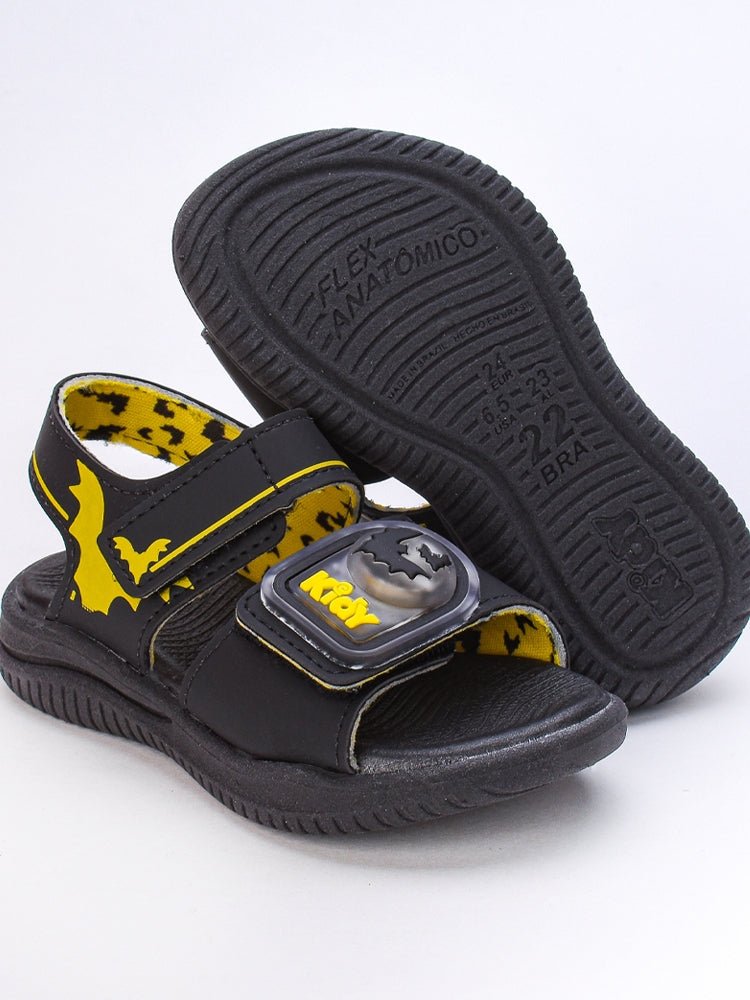 SANDALIA KIDY FLY BABY PRETO/AMARELO Kidy - Kidy Calçados - Sandália e Papete