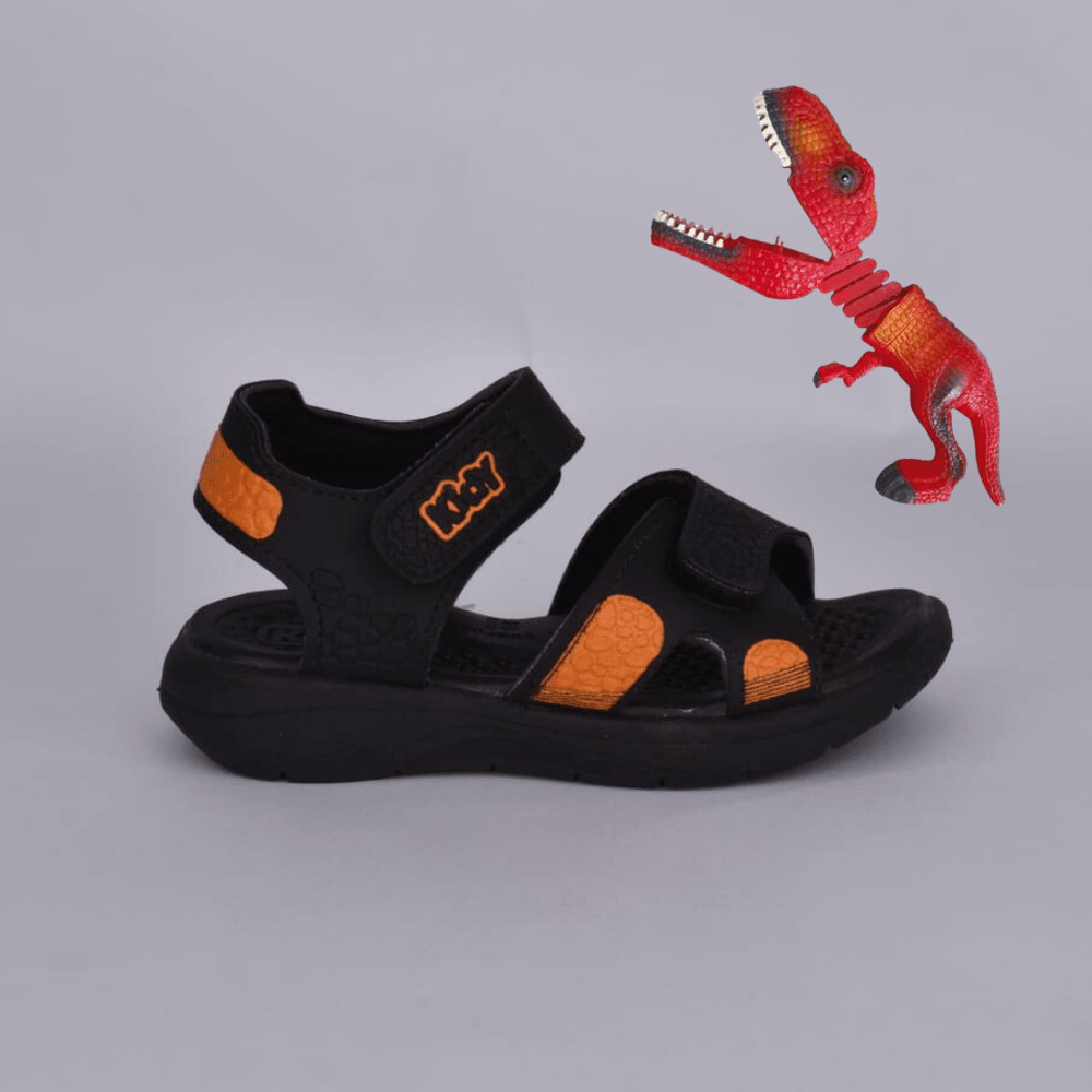 SANDALIA KIDY FLY BABY PRETO/LARANJA Kidy - Kidy Calçados - Sandália e Papete