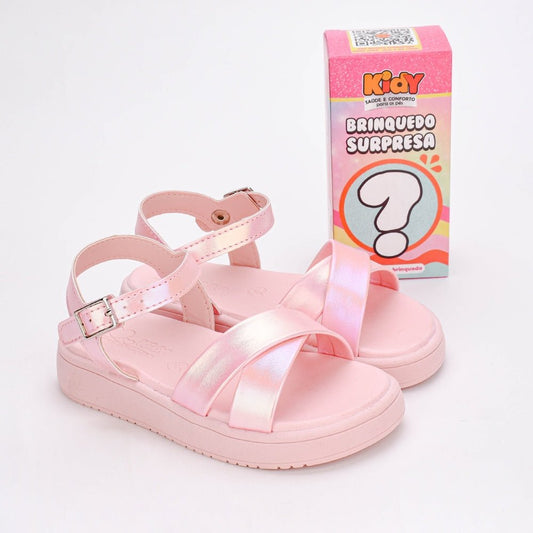 SANDÁLIA KIDY MINI FLAT FORM NUDE - Kidy Calçados - 