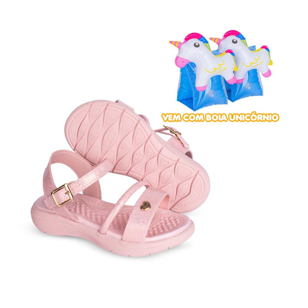 Sandália Menina Infantil Kidy Fly Baby Nude - Kidy Calçados - Sandália e Papete