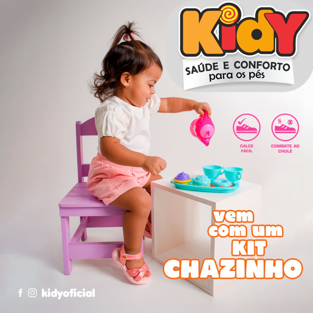 SANDÁLIA MENINA KIDY TOYS BABY NUDE KIT CHAZINHO - Kidy Calçados - Sandália e Papete