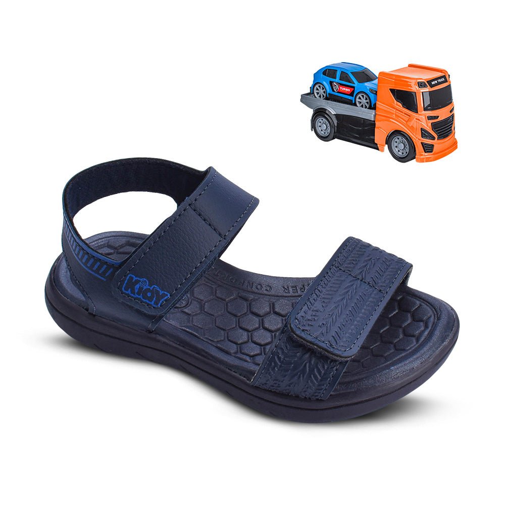 Sandália Menino Infantil Kidy Toys Baby Marinho Azul Royal - Kidy Calçados - Sandália e Papete