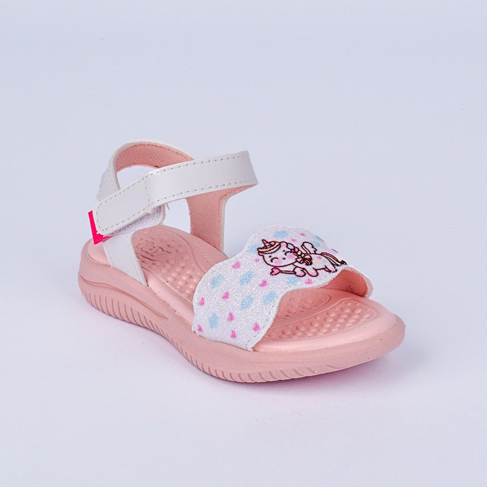 Sandália Papete Infantil Kidy Fly Unicórnio com Pulseira Branca - Kidy Calçados - Sandália e Papete