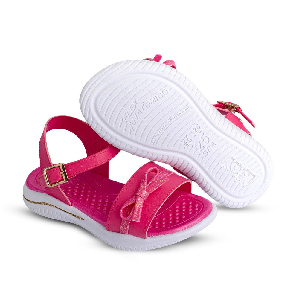 Sandália Papete Infantil Menina Kidy Fly Baby Pink Conforto e Delicadeza - Kidy Calçados - Sandália e Papete