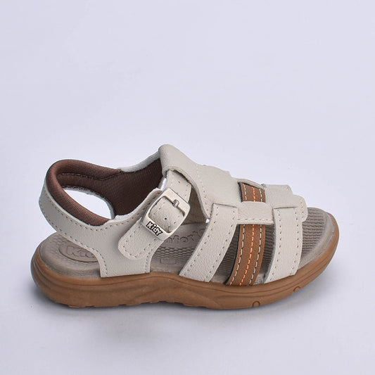 Sandália Papete Menino Kidy Flex Anatômica Natural Caramelo - Kidy Calçados - Sandália e Papete