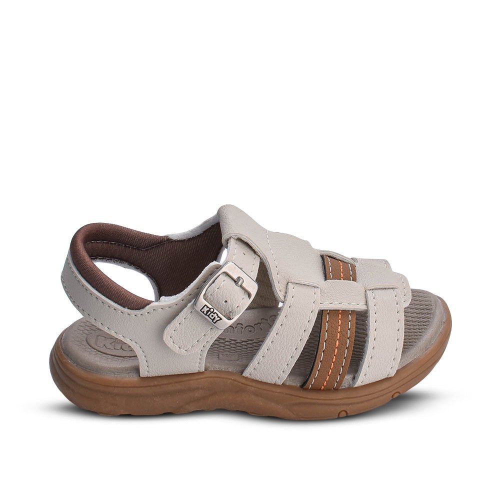Sandália Papete Menino Kidy Flex Anatômica Natural Caramelo - Kidy Calçados - Sandália e Papete