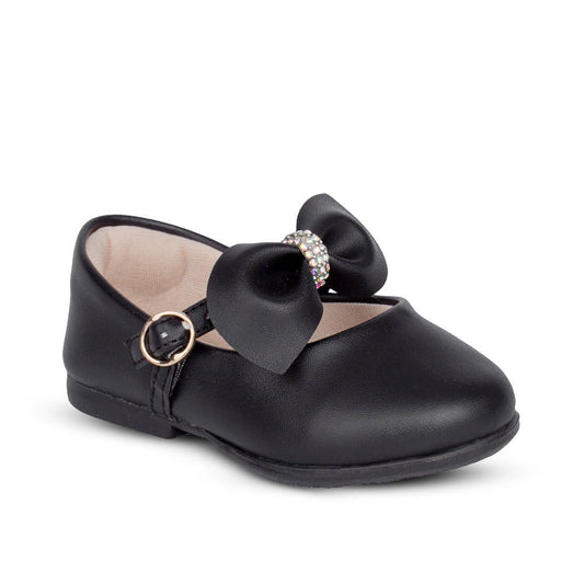 Sapatilha Infantil Menina Kidy Baby Preto Laço Delicado Anatômica - Kidy Calçados - Sapatilha